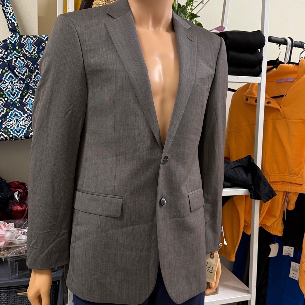 Calvin Klein Gray Tuxedo Blazer